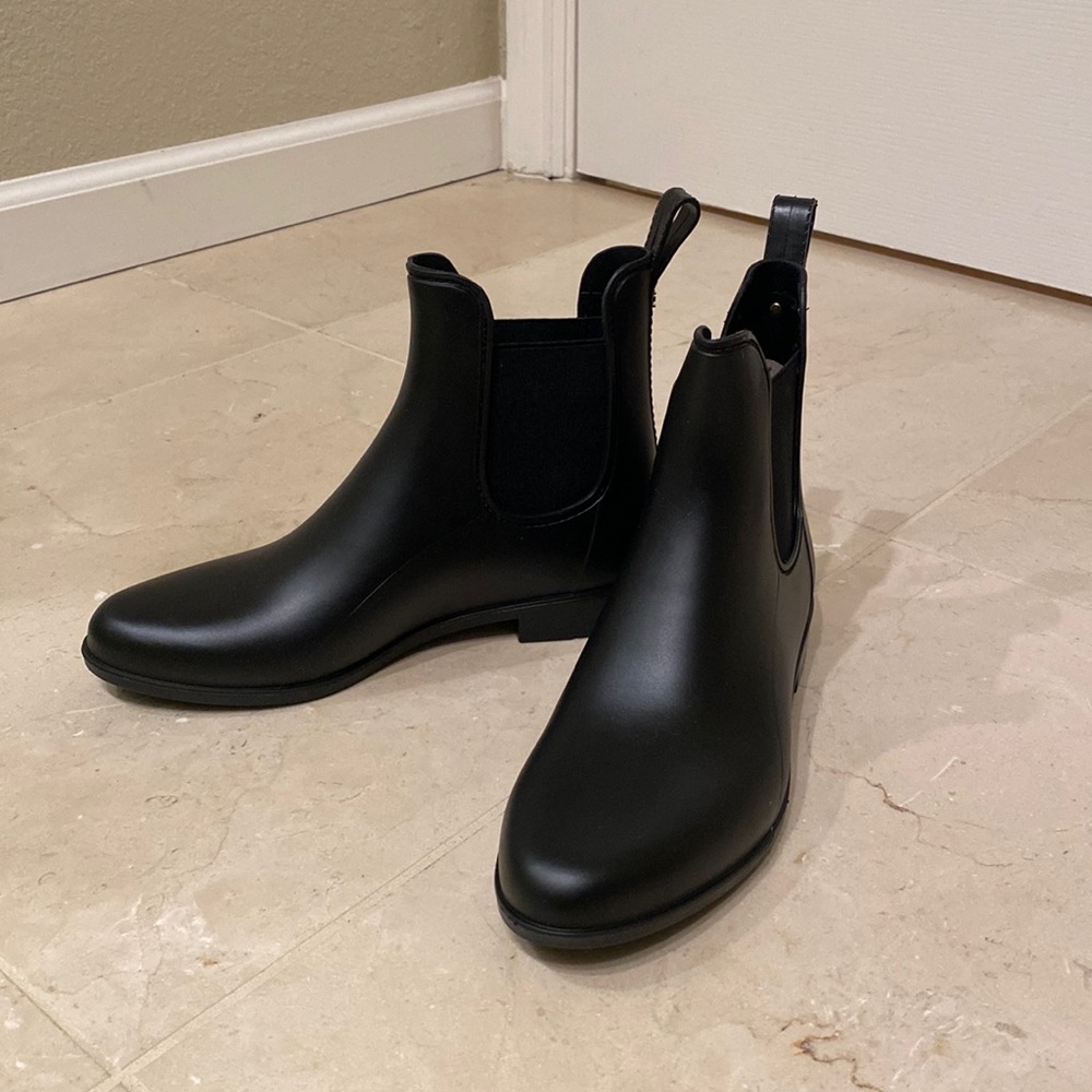 Sam Edelman Tinsley Rubber Rain Boots in Black Matte, size 8. Never worn!
